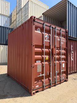 10FT HIGH CUBE SHIPPING CONTAINER – WIND & WATERTIGHT | HEAVY DUTY STORAGE SHED | CONEX BOX (REFURBISHED w/ SWING DOORS)