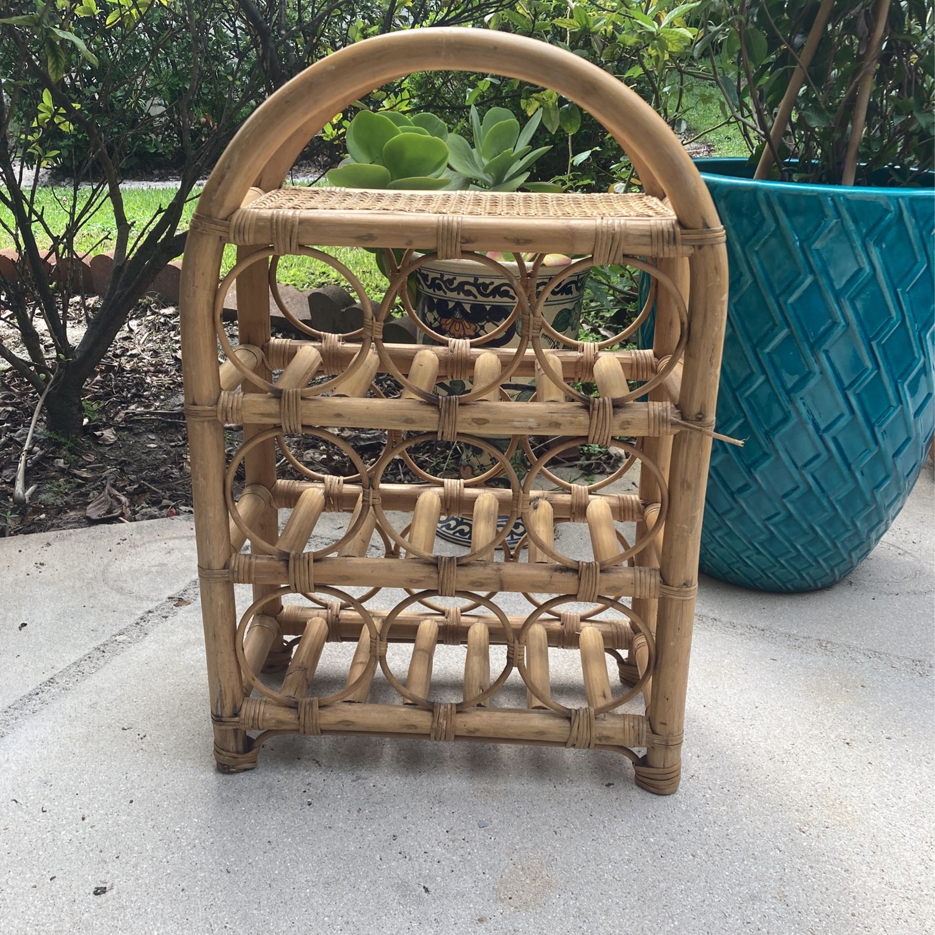 Vintage Bentwood, Nine Wine Bottle Holder