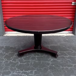 SOLID WOOD 54” ROUND TABLE (no chairs) - delivery is negotiable