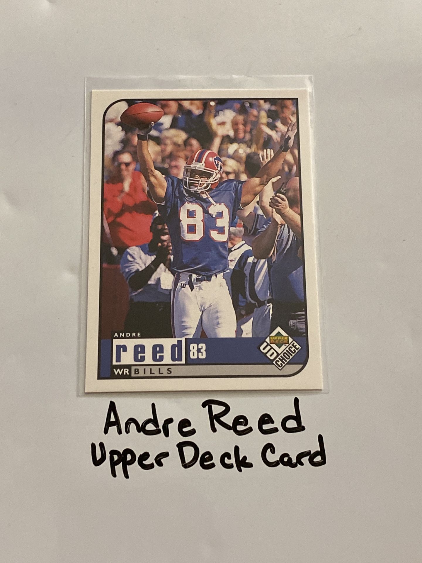 Andre Reed Buffalo Bills Hall of Fame WR Upper Deck Card. 