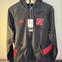 Adidas - Nebraska Hoodie (Size Large Men’s) Brand New With Tags !!