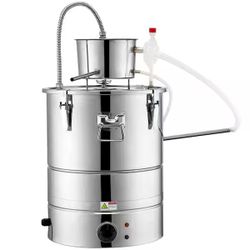 SVOPES Alcohol Still is a 9 Gal. /30 L in Silver Home Distillery Kit Includes Tube, Pump, Valve, and Thermometer