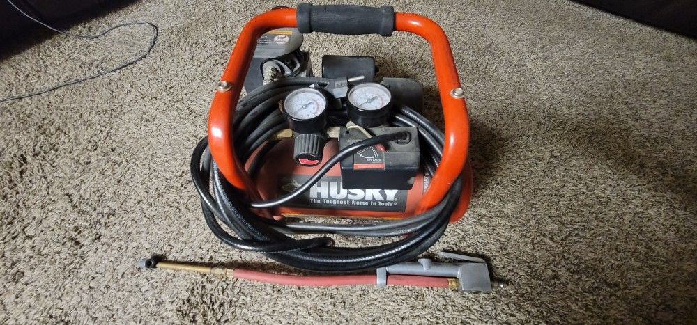 Husky Air Compressor With Tire Inflator
