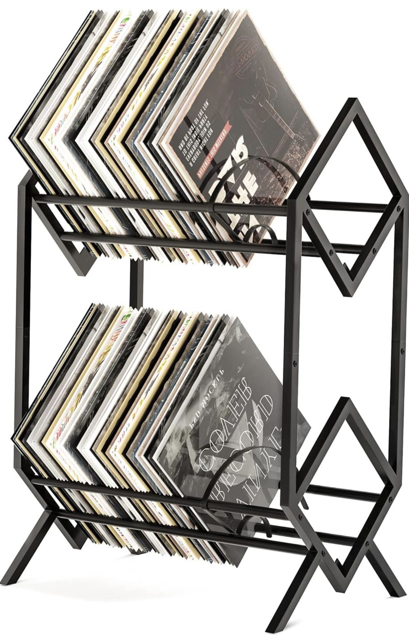 2-Tier Vinyl Record Rack