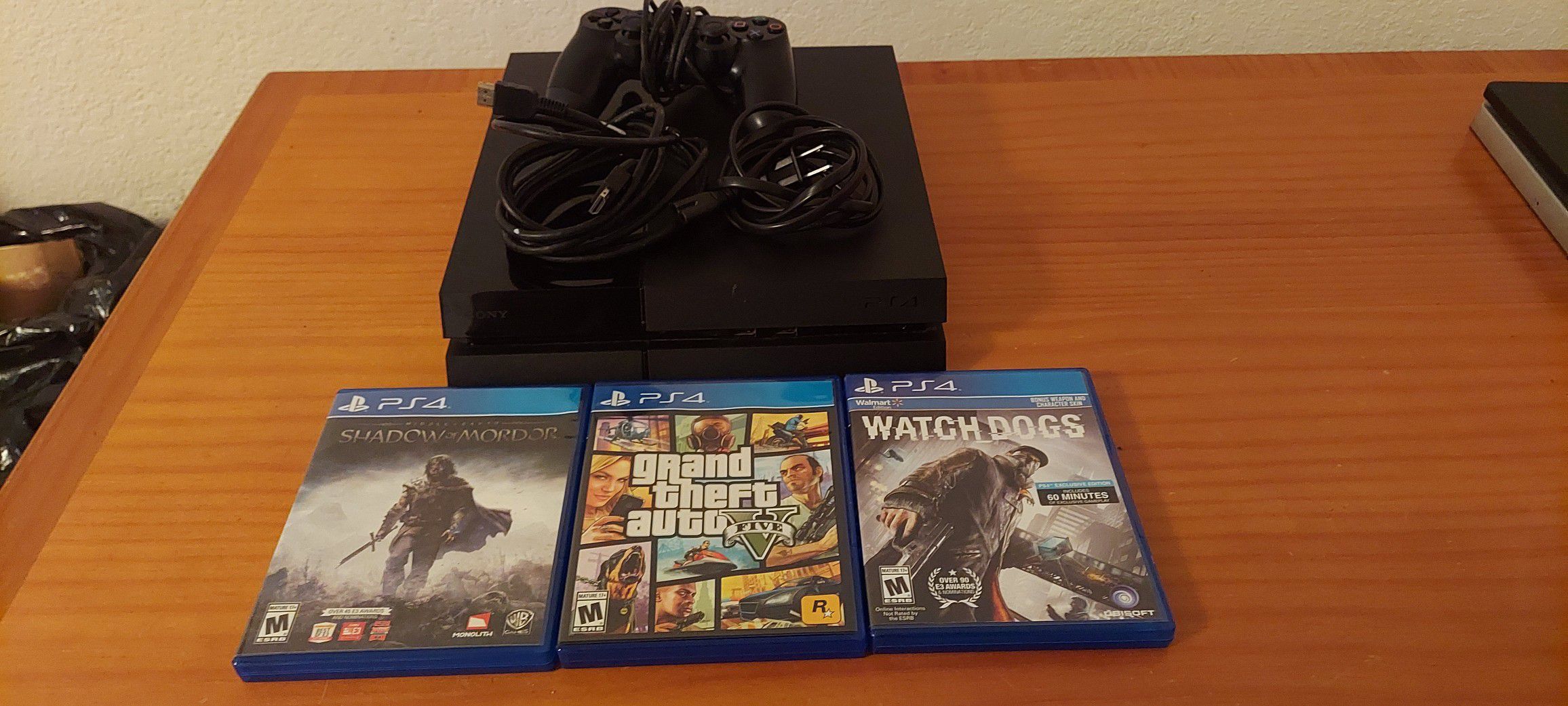 Sony PlayStation 4 PS4 500GB Console 1 Controller, 3 Games CUH-1001A Tested