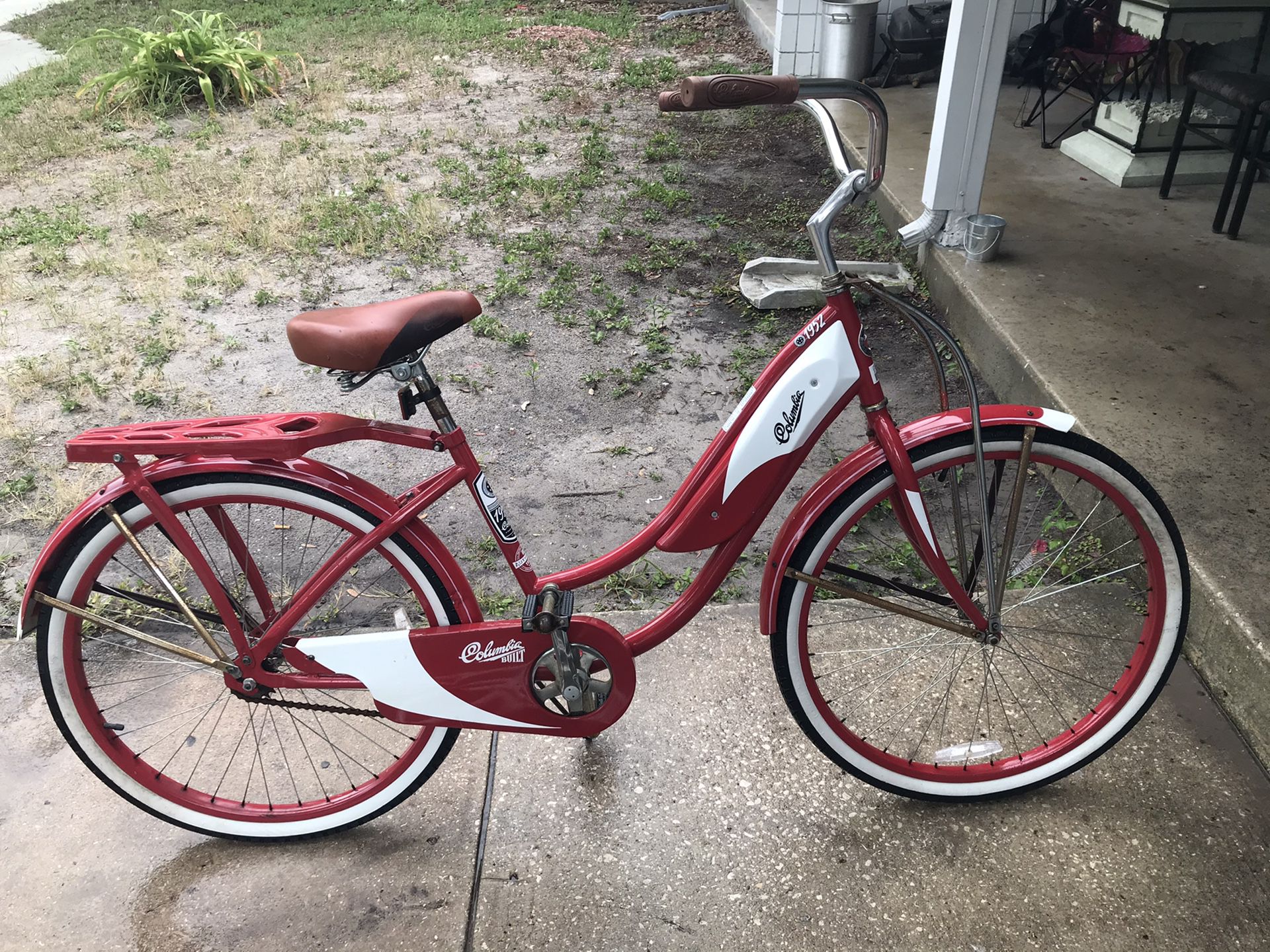 Ready to exercise great bike to let the summer wind blow in your hair it a women 26” 1952 retro Columbia beach cruiser quiet smooth ride if intereste