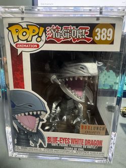 Funko Pop! Yu-Gi-Oh! Blue Eyes White Dragon Boxlunch Exclusive with case