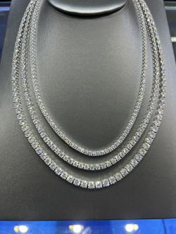 Vvs-1 Moissanite Tennis Chains