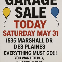 GARAGE SALE -1535 Marshall Dr Des Plaines