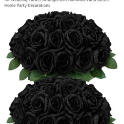 Black Roses Artificial 