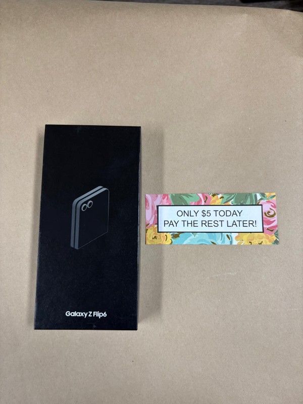 Samsung Galaxy Z Flip 6 5G - Only $1 Today Pay The Rest Later!