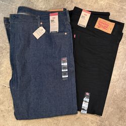 NWT 501 LEVIS ORIGINAL 48X30 BLUE AND BLACK 