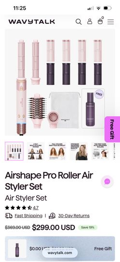 Wavytalk Airshape Pro Roller Air Styler Set