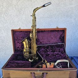 1946 Martin Committee iii 111 3 Alto Sax Saxophone W/ Orig Case
