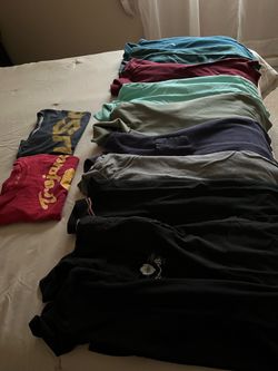 There is A 12 shirt the size is M and some is Large all of them for $120total They are for man’s