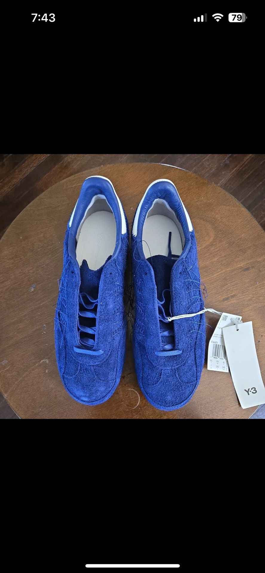 Adidas X Y-3 Gazelle Blue/Off White Size Mens US 7 / Wonens 8.5