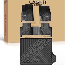 2022 - 2025 Jeep Grand Cherokee WL 5-Seater (Include 4xe, NOT for L), All Weather TPE Custom Fit Car Mats Floor Liners Cargo Liner Cargo Mat Black