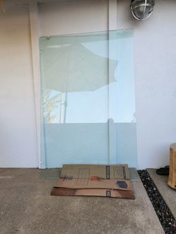Glass pane for shower