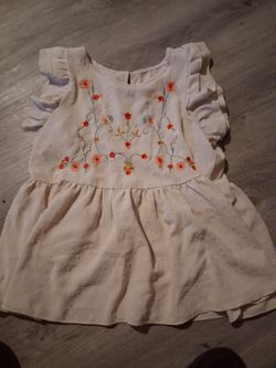 Women's Floral Embroidered Ruffle Sleeve shirt