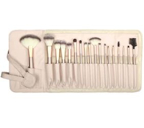 Make up brushes with leather case