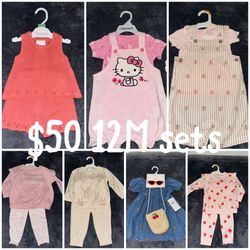 12M babygirl sets