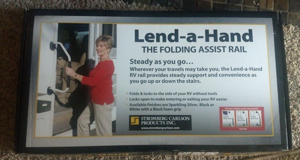 Stromberg Carlson Lend-A-Hand Folding Assist Rail With Foam Grip
