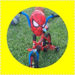 Toddler Spider-Man Bike W/ Training Wheels 