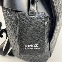 KINGZ BY SAMANTHA THAVASA  LEATHER BACKPACK