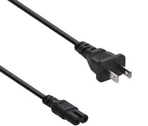 🔌 2-Prong Figure-8 Power Cord – 6 Ft