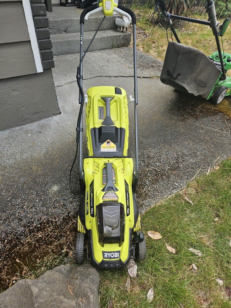 For Sale Ryobi 13" Lawn Mower with Battery & Charger -$80 (Pickup Only)