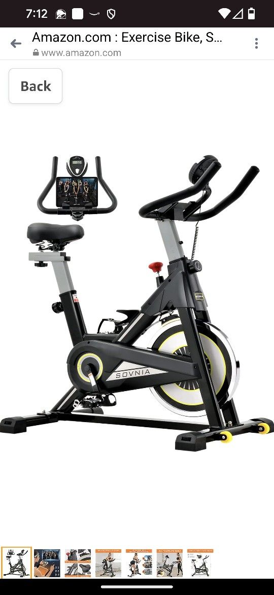 SOVNIA stationary bike - New In Box.