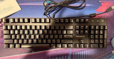 Gigabyte Black Mechanical Keyboard Blue Switch