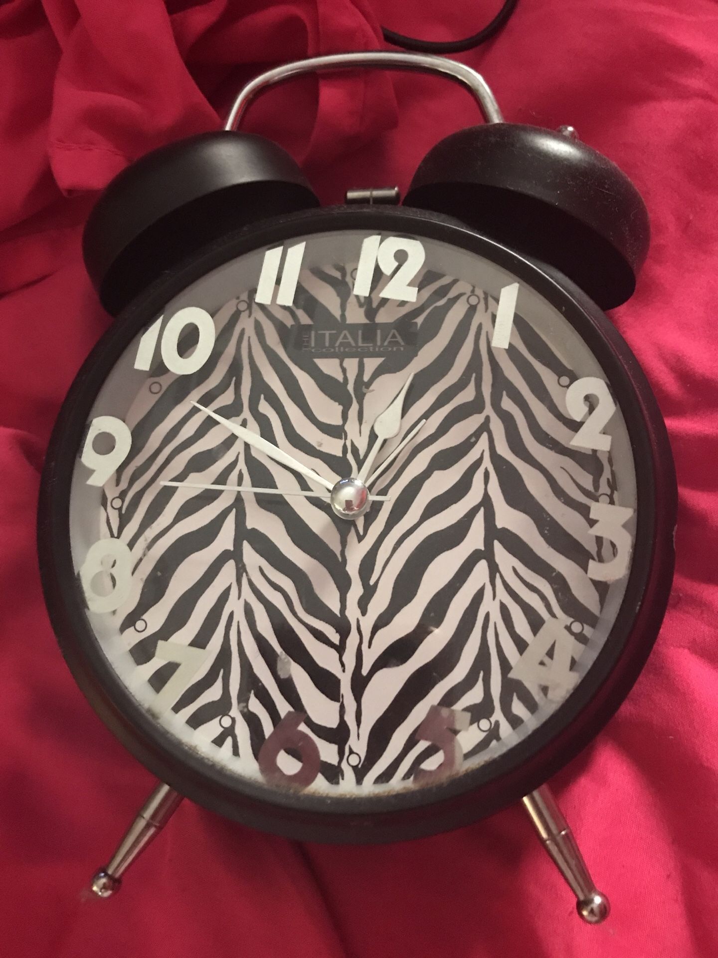 Zebra alarm clock