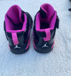 Jordan Kids 10C Black Pink High Top Sneakers Shoes EU 27