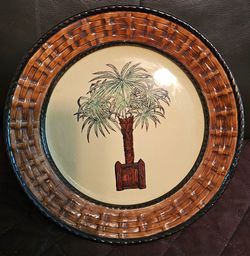Ceramic Palm Tree Plate