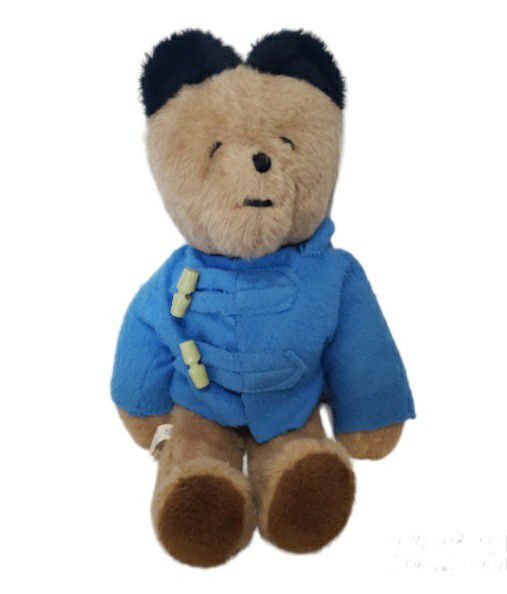 Eden Toys Paddington Bear with Two button blue hooded jacket-Vintage Pa #4 