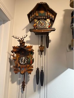 2 vintage Cuckoo clocks