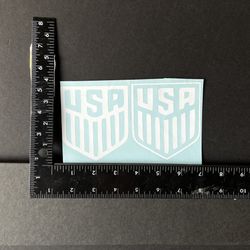 USA decal Stickers Permanent Glossy Vinyl 