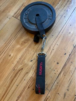 two 25 lb weight plate