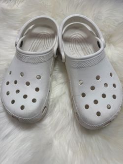White crocs unisex (m-5, w-7)