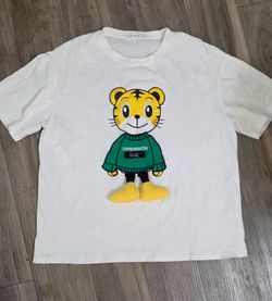 White Dimension Graphic Tiger T-Shirt