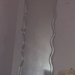 Pink Led Light Mirror