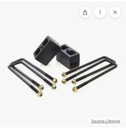 2006 Tacoma rear axel lift up to 3 inch