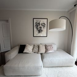 Article Solae White/Light Grey Modular Sectional Sofa