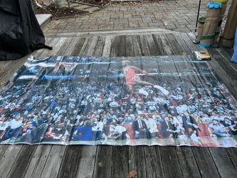 Michael Jordan 1987 Gatorade Dunk Contest 10’ X 6’ Vinyl Banner With Grommets Ex Cond