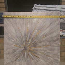 1-Panel Starburst Radial Wall Art