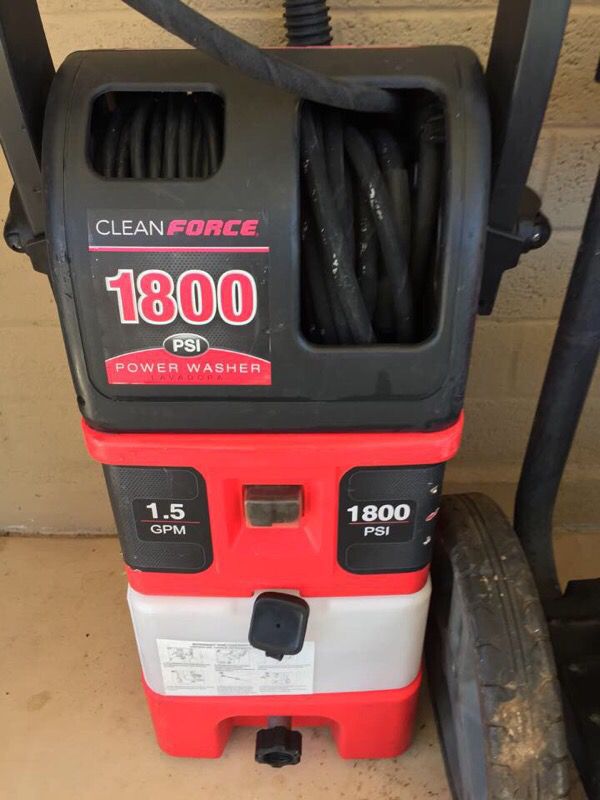 1800 psi pressure washer Clean Force