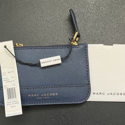BRAND NEW Marc Jacobs card wallet (color Navy)