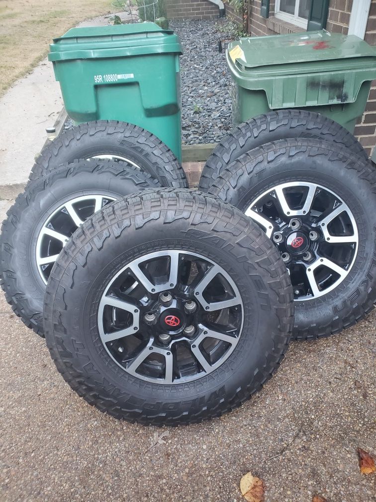 5 trd rims and tires