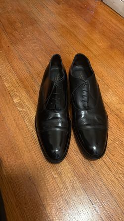 To Boot New York Men's Black Leather Lace-Up Cap Toe Oxford Shoes US 11
